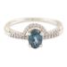 Loyalty Diadem,'One-Carat London Blue Topaz Stacking Rings (Set of 2)'