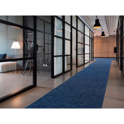 Läufer "Schmutzfangläufer PICOLLO", blau, B:100cm H:8mm L:900cm, Polypropylen (PP), PRIMAFLOR-IDEEN IN TEXTIL, Teppiche, Schmutzfangläufer, Schmutzfangmatte, meliert, strapazierfähig, rutschhemmend Image