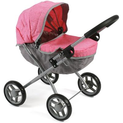 Puppenwagen CHIC2000 "Lilli, Melange Pink", rosa (melange pink), Puppenwagen, KinderB:35cm H:60cm T:35cm, zusammenklappbar, B:35cm H:60cm T:35cm