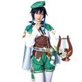 CR ROLECOS Venti Cosplay for Genshin Impact Outfit Women's Venti Genshin Cosplay Costume with Hat Halloween Suit L