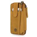 Timberland Women's RFID Leather Mobile Phone Crossbody Wallet Bag, Wheat (Nubuck), One Size