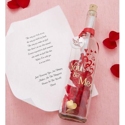 1-800-Flowers Everyday Gift Delivery Message In A Bottle 'You & Me' W/ Chocolate New Love | Happiness Delivered To Their Door