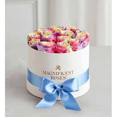 1-800-Flowers Flower Delivery Magnificent Roses Preserved Rainbow Roses Magnificent Roses Classic Rainbow