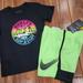 Nike Matching Sets | Nike Short & Hurley Tee 3t | Color: Black/Green | Size: 3tb