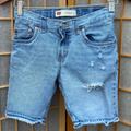 Levi's Bottoms | Levi's 511 Slim Fit Kids Distressed Jean Shorts | Color: Blue | Size: 10b