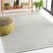 White 84 x 60 x 0.25 in Indoor Area Rug - Martha Stewart Rugs Striped Machine Made Indoor Area Rug in Green/Ivory | Wayfair MSR419Y-57