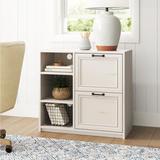 Hitchin 2-Drawer Lateral Filing Cabinet Wood in White Laurel Foundry Modern Farmhouse® | 29.5 H x 31.5 W x 15.5 D in | Wayfair