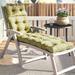 Wade Logan® Shipton Outdoor Tufted Chaise Lounge Cushion Polyester in Green/Brown | 6 H x 22 W in | Wayfair 5F5769E7F42D4D06B5EA47E2A8D84314