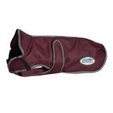 WeatherBeeta ComFiTec Premier Free Deluxe Dog Parka - 24 - Maroon/Grey/White - Smartpak