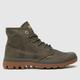 Palladium pampa hi wax trainers in dark grey