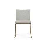 sohoConcept Aria Stackable Chair in Wool Upholstered in Gray/Yellow | 31 H x 17 W x 21 D in | Wayfair DC2020S-BR-16