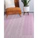 Gray/Pink 144 x 108 x 0.08 in Area Rug - Foundry Select Geometric Machine Woven Area Rug in Pink/White/Gray | 144 H x 108 W x 0.08 D in | Wayfair