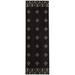 Dark Gray 2'6" x 8' Kitchen Mat - Foundry Select Calesha Ada Kitchen Mat 96.0 x 30.0 x 0.08 in white/black/brown | Wayfair