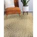 Black 84 x 60 x 0.08 in Area Rug - Everly Quinn Packard Animal Print Machine Woven Area Rug in Gold/Charcoal | 84 H x 60 W x 0.08 D in | Wayfair