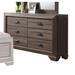 Winston Porter Iggie 6 - Drawer 59" W Solid Wood Double Dresser Wood in Brown | 37 H x 59 W x 17 D in | Wayfair 276D5C43EBF540D385E82743CBF85671