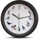 Horloge Musicale Ronde Ø25 cm - 12 Chants d'Oiseaux - Silencieuse, sans Tic Tac - Déco Maison