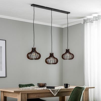 Hängelampe Lawenta Lindby, dimmbar, schwarz, für Wohn- / Esszimmer, Metall, Modern, Pendelleuchte Image