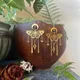 Boucles d'oreilles Luna Moth pour femmes bijoux en perles de Tahiti en forme de croissant de lune