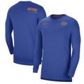 Men's Nike Royal Florida Gators 2022 Coach Performance Long Sleeve V-Neck T-Shirt