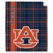 Auburn Tigers 60'' x 70'' Plaid Flannel Fleece Blanket