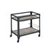 Serving Cart by Acme in Rustic Oak Charcoal