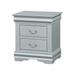 Nightstand by Acme in Platinum