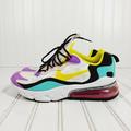 Nike Shoes | Nike Air Max 270 React Lace Up Multicolor Sneakers D358 | Color: Black/Yellow | Size: 7