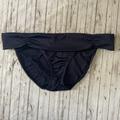 Athleta Swim | Athleta Womens Size Xl Extra Large Blue Bikini Bottoms Ruched Sides | Color: Blue | Size: Xl