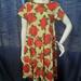 Lularoe Dresses | Lularoe Dress | Color: Cream/Red | Size: Xs