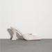 Zara Shoes | Geometric Heel Slides | Color: White | Size: 8