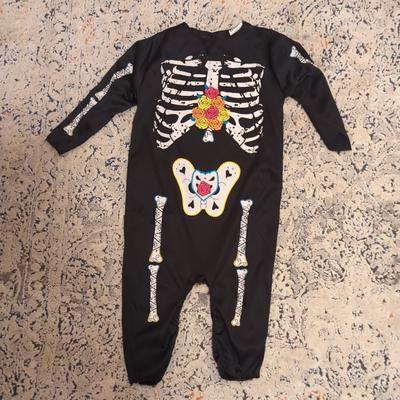 Disney Costumes | Baby Skeleton Costume 12-24 Months | Color: Black/Pink | Size: Osbb