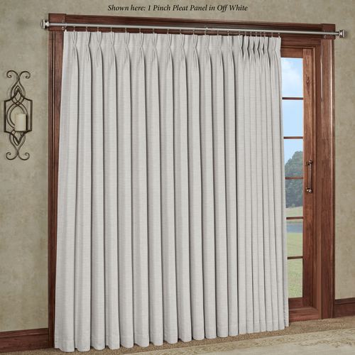 Marshfield Pinch Pleat Patio Panel, 100 x 96, Off White