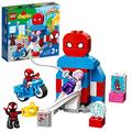 LEGO 10940 DUPLO Marvel Spider-Man Headquarters Building Toy for Toddlers Age 2 Plus, Set with Spidey and Friends Figures, Gifts for Boys & Girls