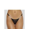 String PETITE FLEUR GOLD Gr. 40/42, schwarz Damen Unterhosen Slips