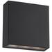 Possini Euro Stanford Black 5 1/2" LED Up Down Outdoor Wall Sconce