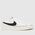 Nike blazer low trainers in white & black