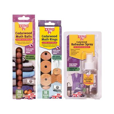 Cedarwood Moth Repellent Kit - Triple Pack