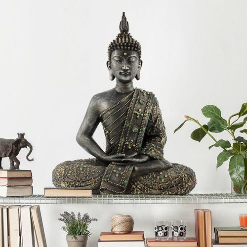 Wandtattoo Zen Buddha Stein Größe HxB: 38cm x 30cm