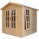 Abri de jardin en bois 4 m2 - l233xP222xH233cm - Cabanon jardin extérieur avec sol - Maison d'été