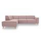 DOMO collection Ecksofa »Jules« mit Ottomane links, Flamingo