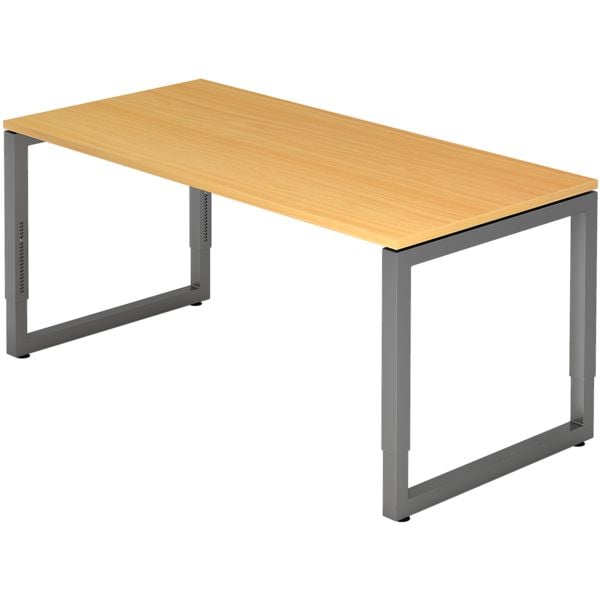 HAMMERBACHER Schreibtisch »R-Line« 160 cm Gestell graphitfb. braun, 160x85x80 cm