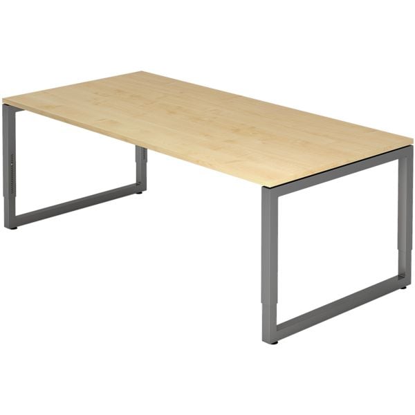 HAMMERBACHER Schreibtisch »R-Line« 200 cm Gestell graphitfb. braun, 200x85x100 cm Image