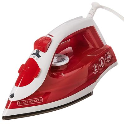 Black and Decker TrueGlide Compact Iron in Red with Nonstick Plate