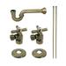 Gourmet Scape Plumbing Supply Kit with 1-1/2" P-Trap - 1/2" IPS Inlet x 3/8" Comp Oulet