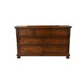 antfurniture Baltimore Nightstand Dark Walnut Wood/Upholstered in Brown | 30 H x 29 W x 18 D in | Wayfair YXBJ-SPN-365685