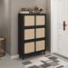 Bay Isle Home™ 24 Pair Shoe Storage Cabinet Manufactured Wood in Black | 47.24 H x 31.5 W x 9.45 D in | Wayfair E6410A90A70F4F38A2631279415BE1C1