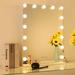 Ebern Designs Cumbess 10-Light Dimmable LED Vanity Lights For Mirror, Hollywood Style for Makeup Table in White | 70.87 H x 71 W x 15.75 D in | Wayfair