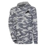 Men's Antigua Camo Detroit Lions Metallic Logo Absolute Pullover Hoodie