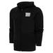 Men's Antigua Black New York Giants Metallic Logo Protect Full-Zip Hoodie