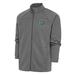 Men's Antigua Steel New York Jets Team Logo Throwback Links Full-Zip Golf Jacket